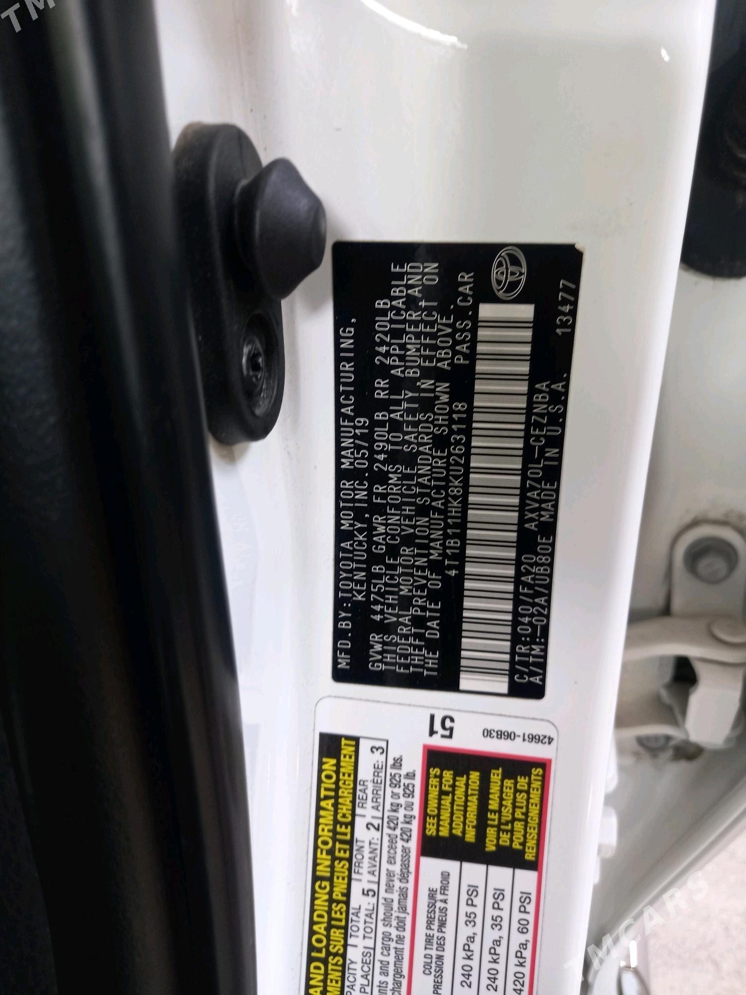 Toyota Camry 2019 - 294 000 TMT - Ялкым - img 2