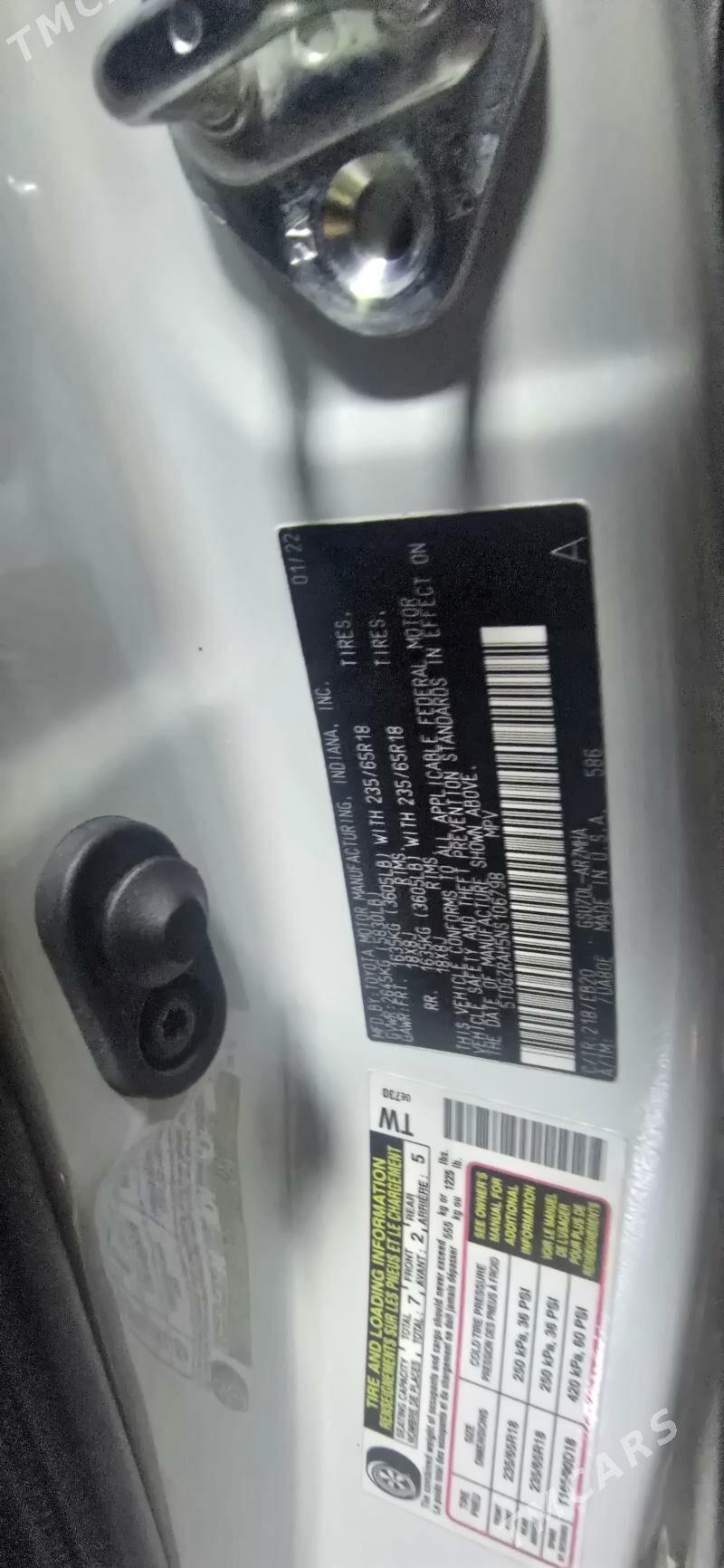 Toyota Highlander 2022 - 530 000 TMT - Mary - img 6