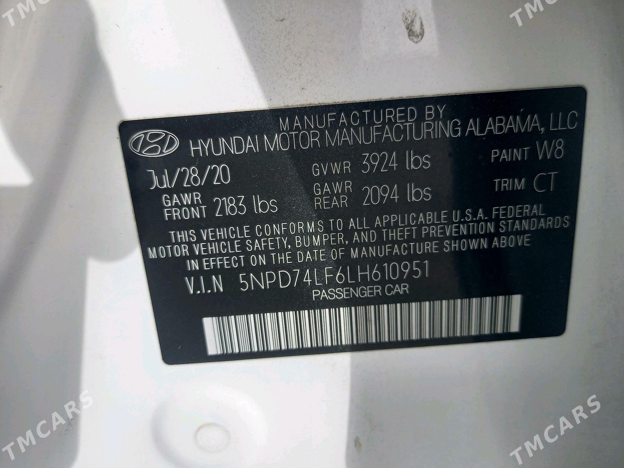 Hyundai Elantra 2020 - 223 000 TMT - Мары - img 2