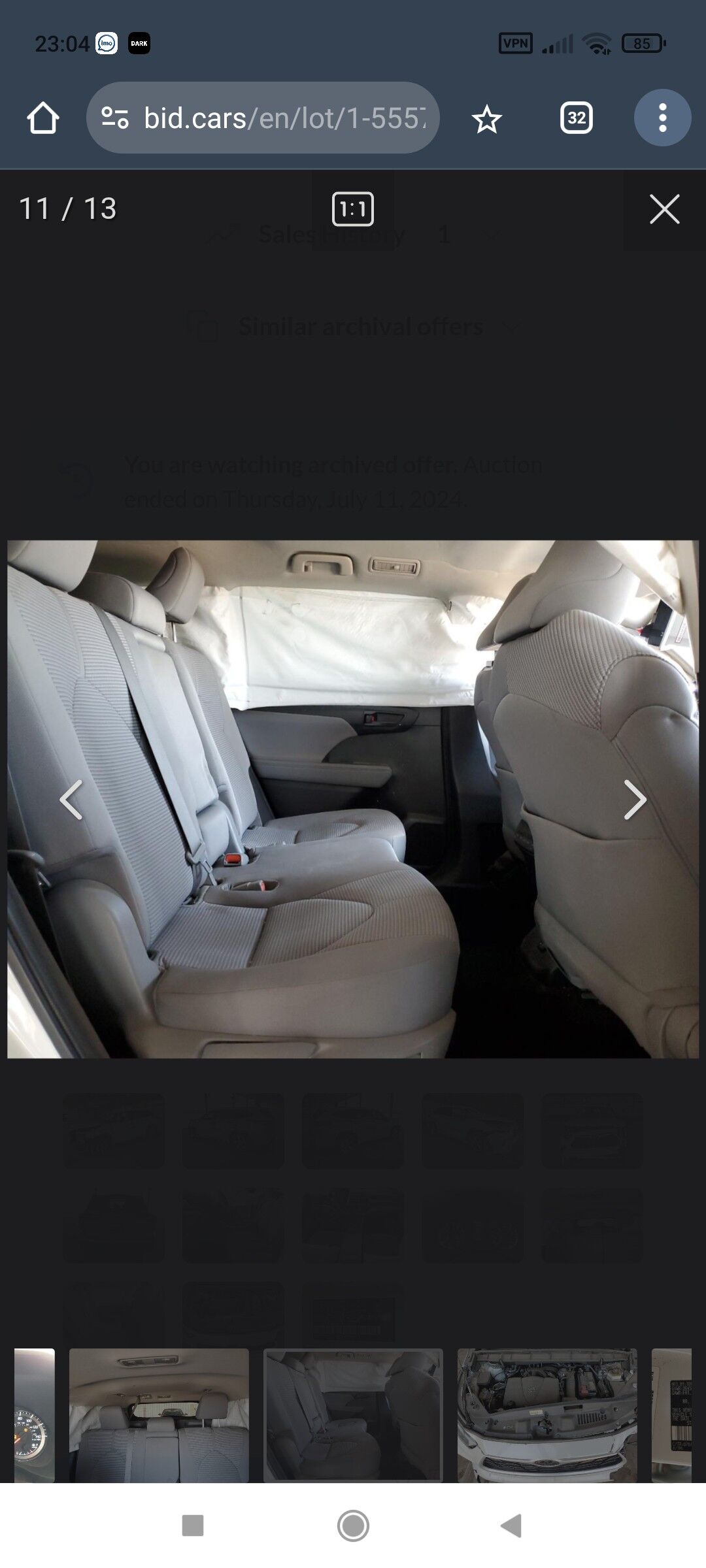 Toyota Highlander 2021 - 450 000 TMT - Tejen - img 9