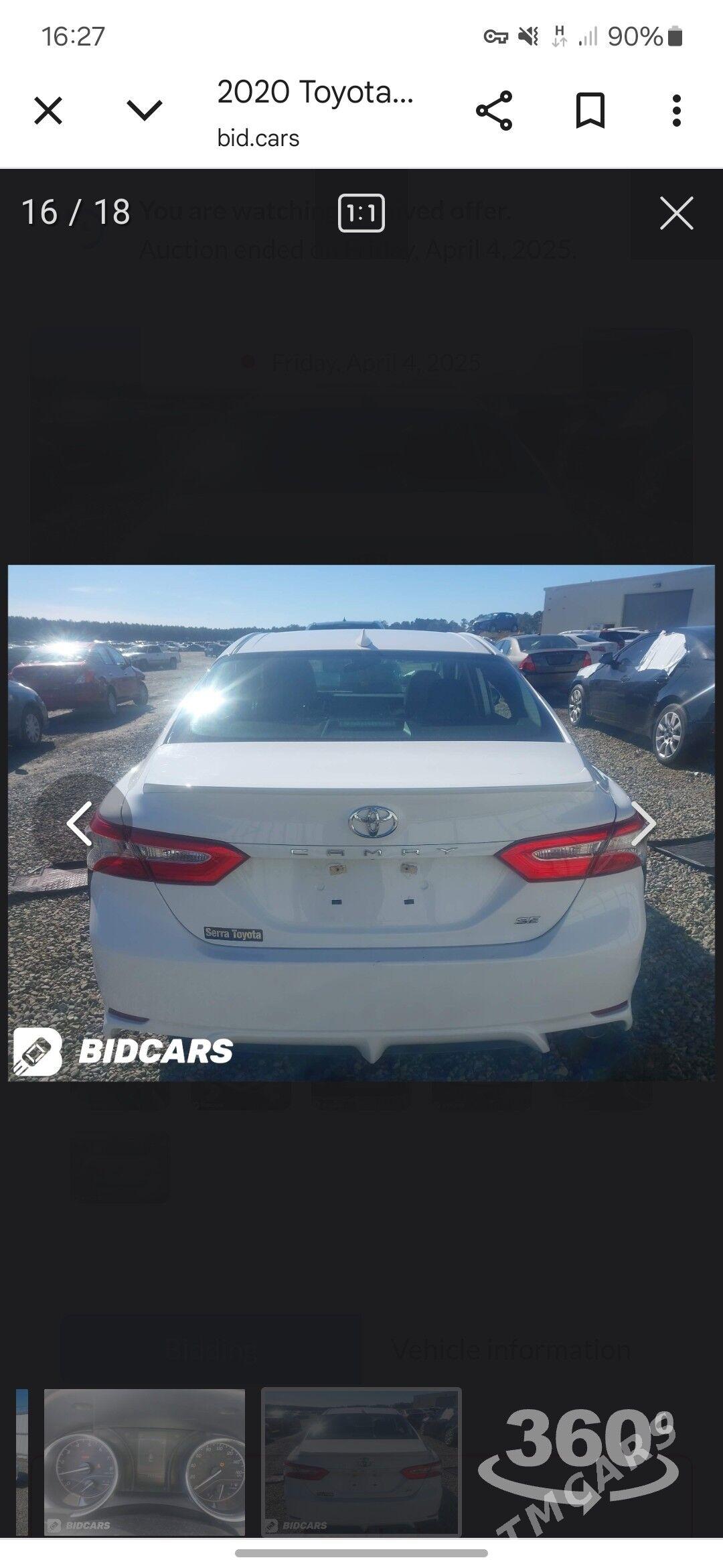Toyota Camry 2020 - 345 000 TMT - Mary - img 8