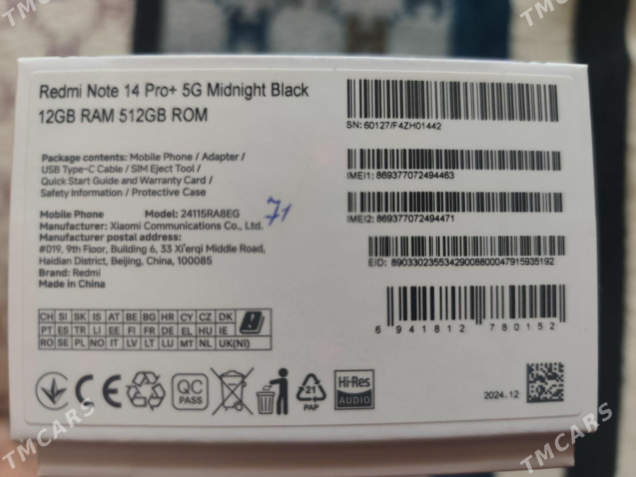 REDMI NOTE 14 PRO PLUS 5G - Türkmenbaşy - img 5