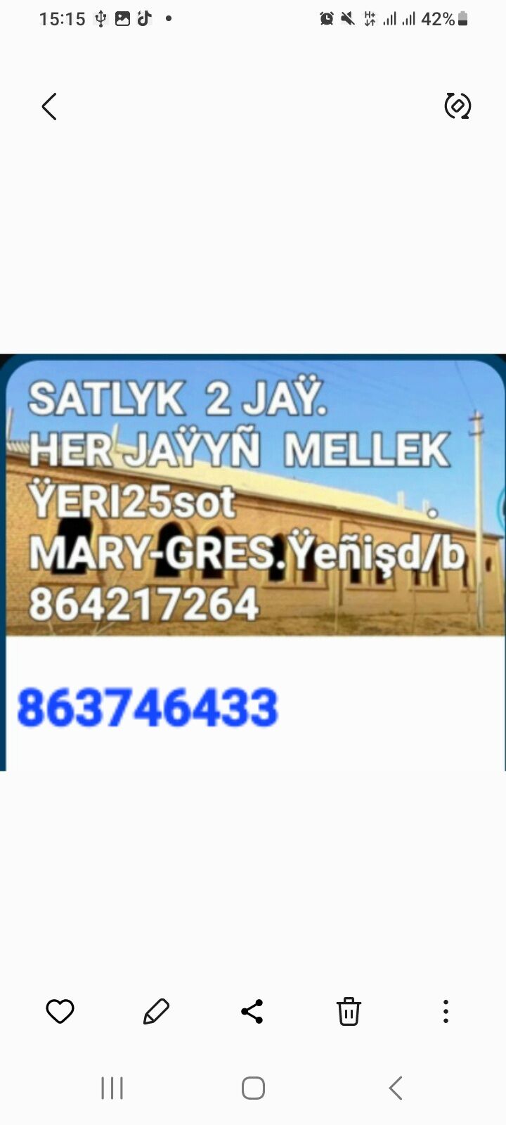 SATLYK JAŸ 2 PLAN Ÿeñiş d/b - Mary - img 2