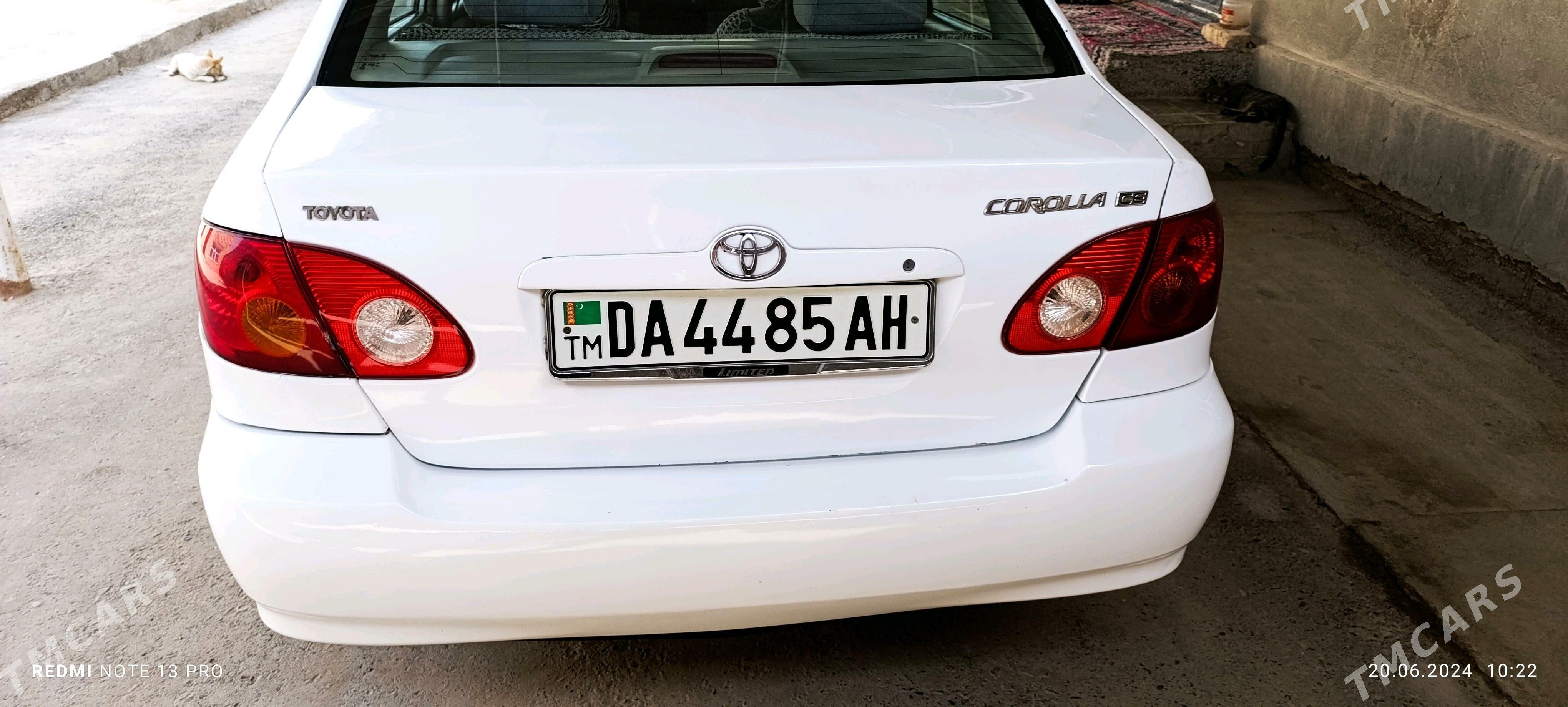 Toyota Corolla 2003 - 120 000 TMT - Теджен - img 3