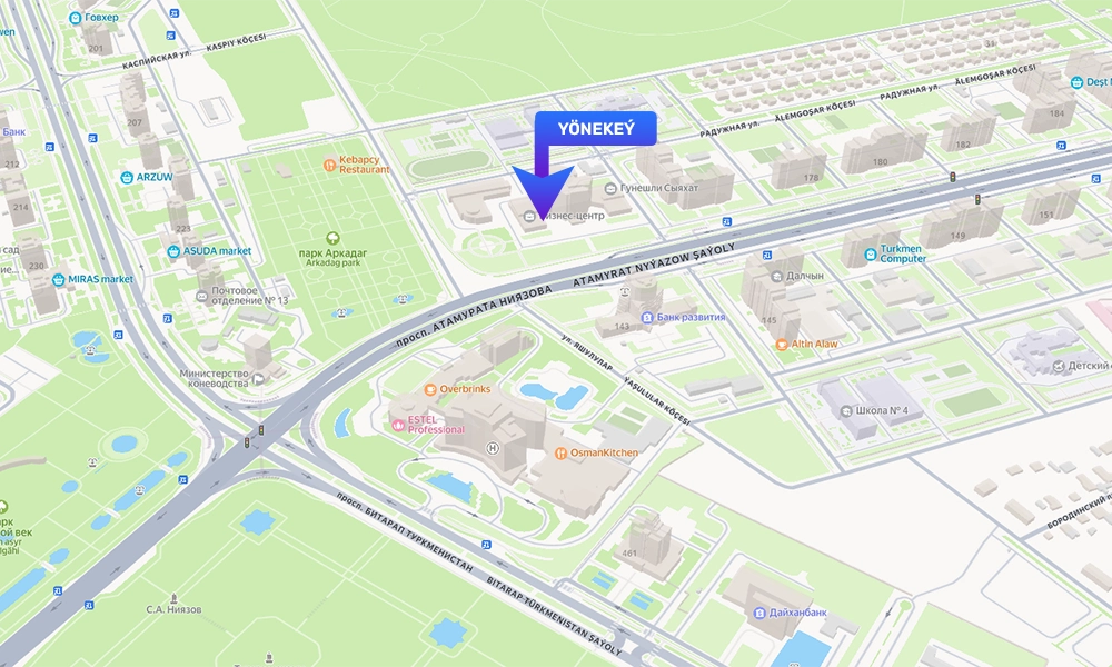 YONEKEY - Hytaý Türk Okuw Map Location