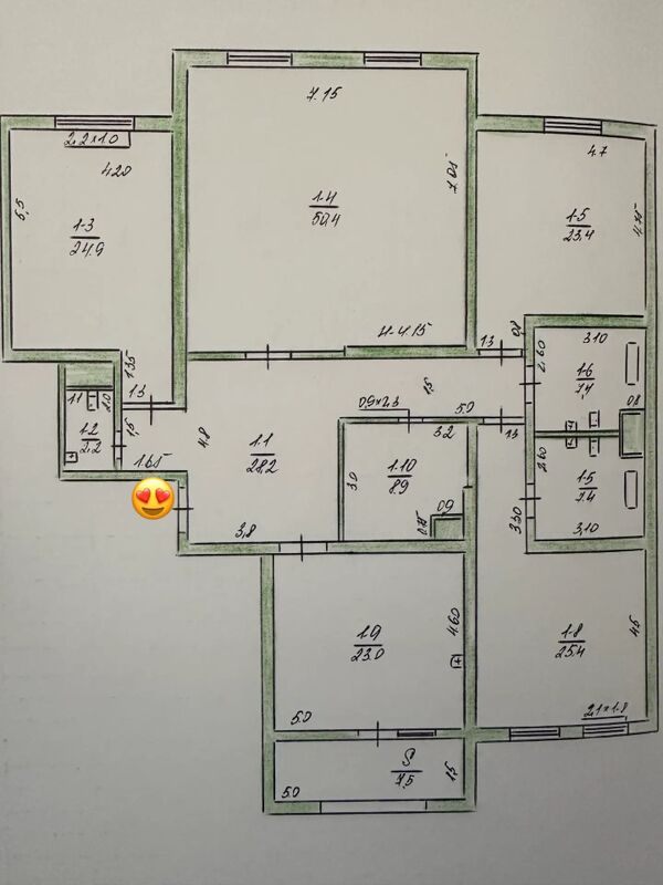 14 tapgyr 4 komnat  Arzan️ - Aşgabat - img 2