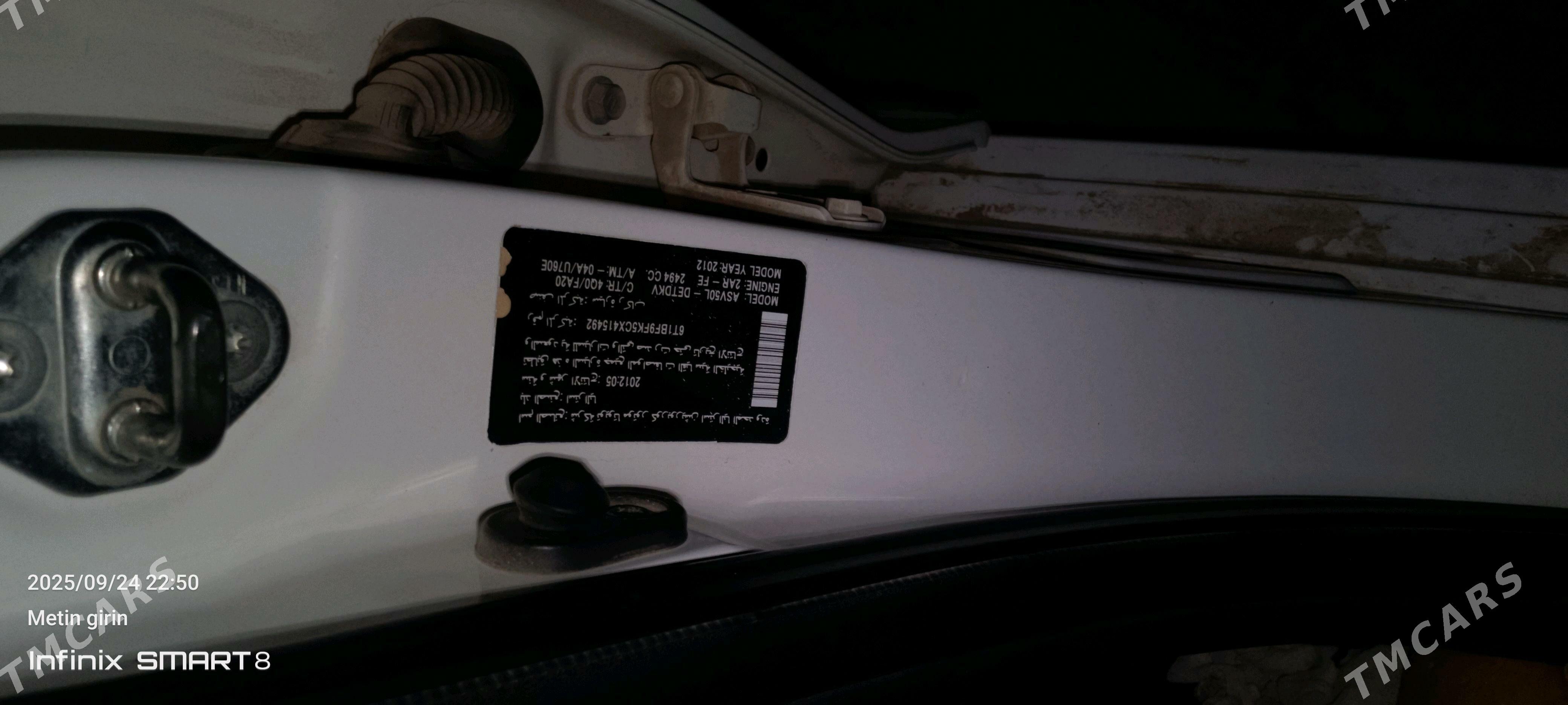 Toyota Camry 2012 - 250 000 TMT - Farap - img 4