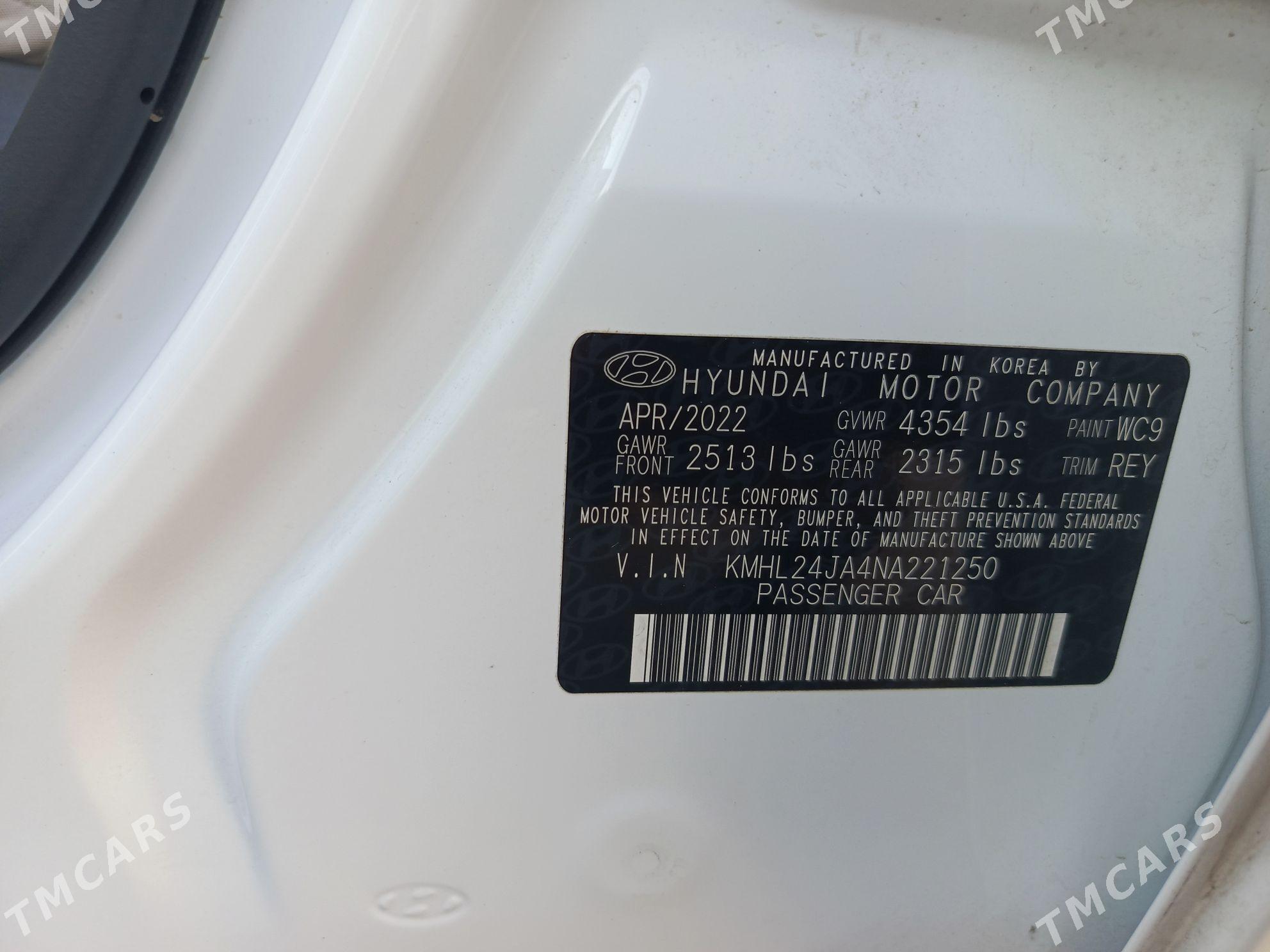 Hyundai Sonata 2022 - 250 000 TMT - Aşgabat - img 9