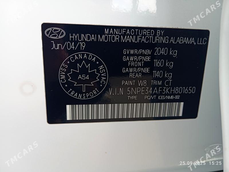 Hyundai Sonata 2019 - 236 000 TMT - Aşgabat - img 7