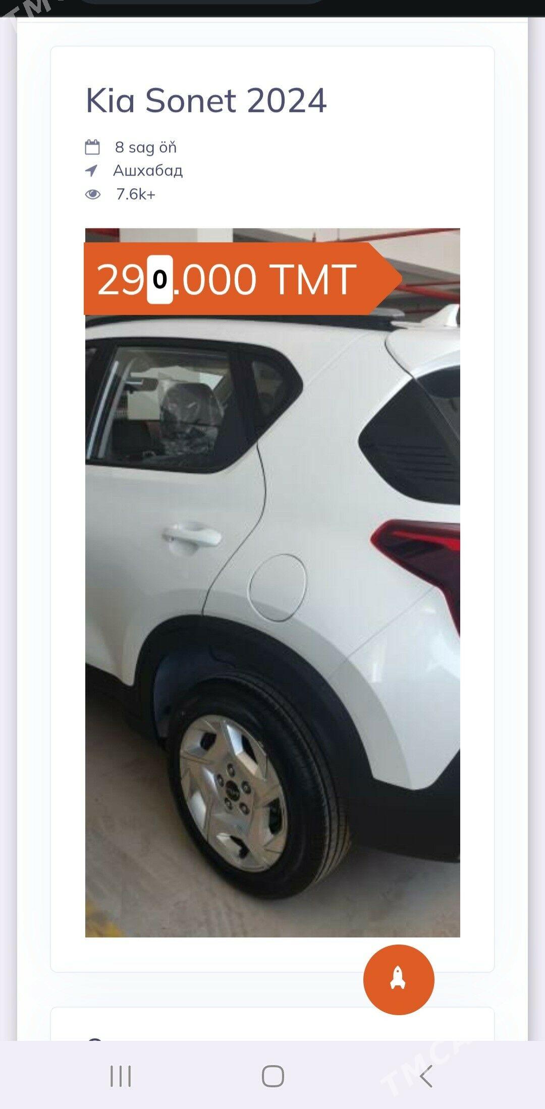 Kia Sonet 2024 - 290 000 TMT - Ашхабад - img 2