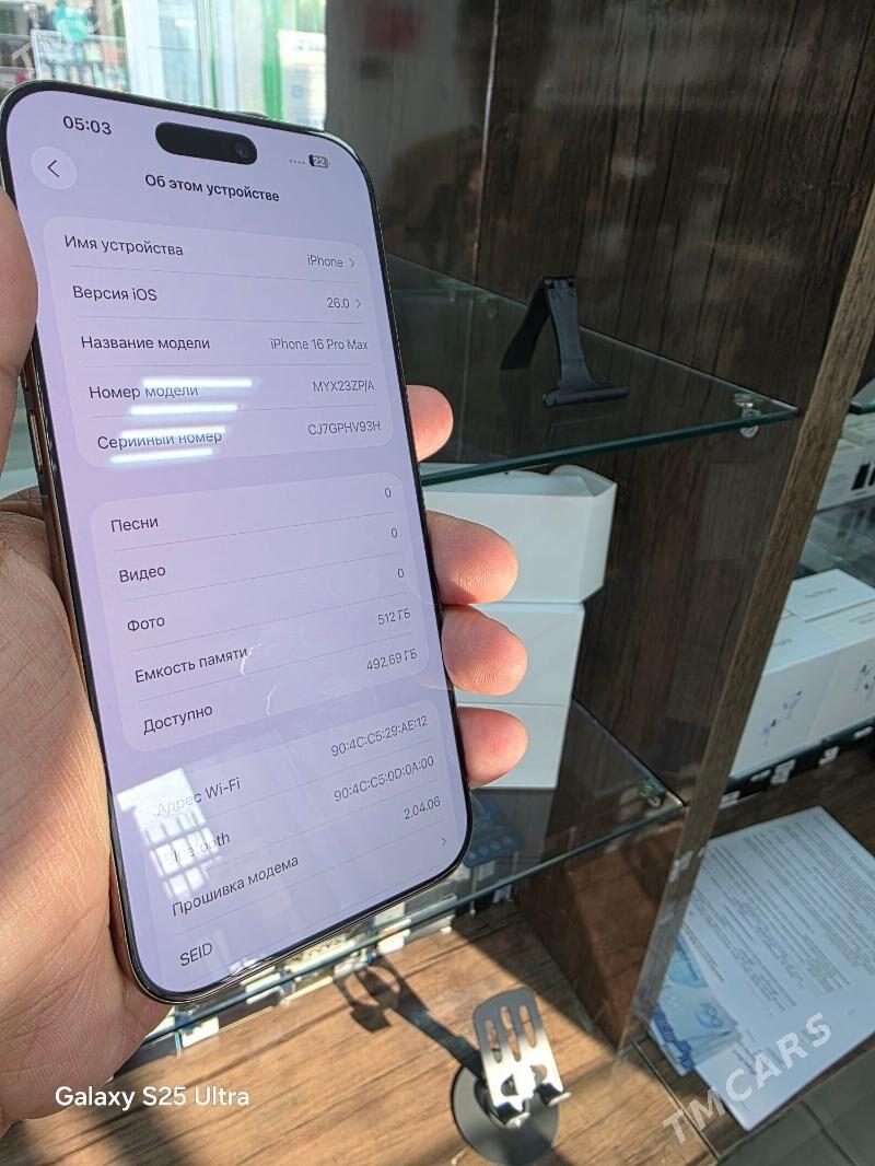 IPHONE 16 PRO MAX 512LIK - Ашхабад - img 3