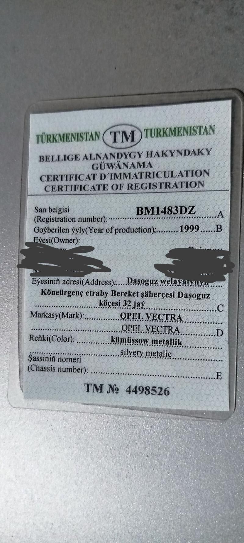 Opel Vectra 1999 - 60 000 TMT - Кёнеургенч - img 7