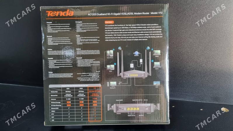 wi fi router tenda v12 - Ашхабад - img 3
