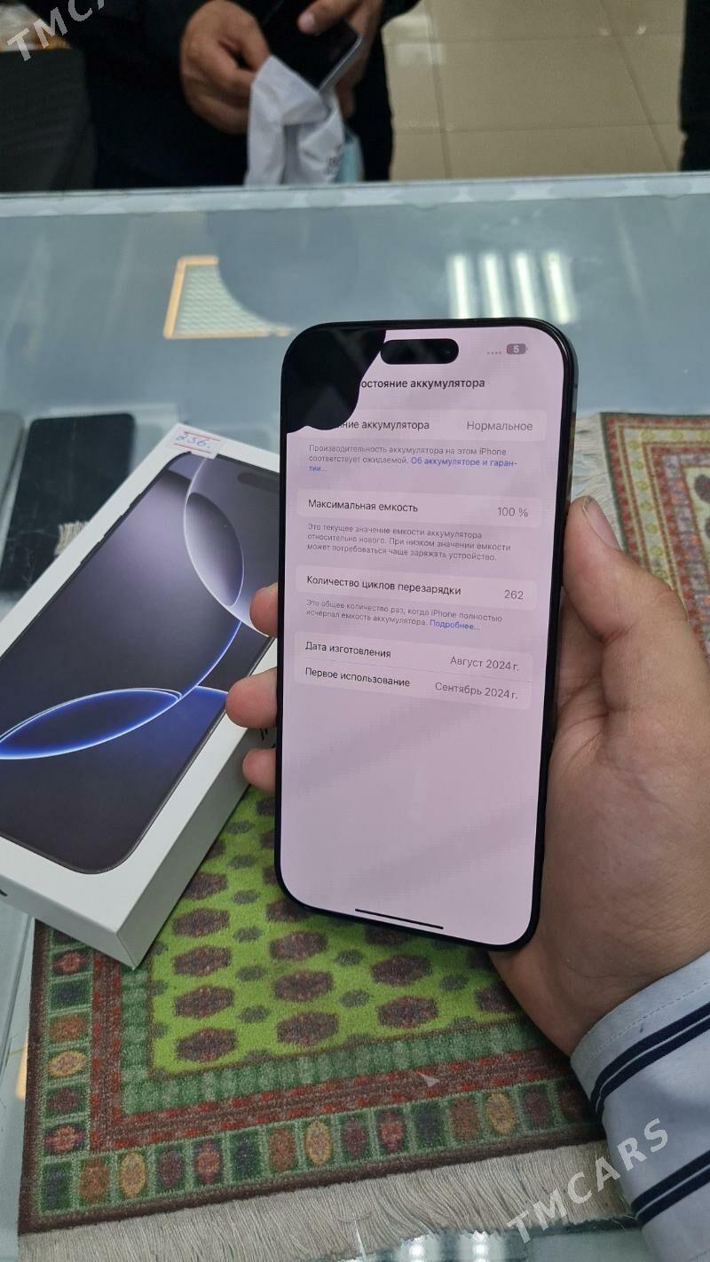 16pro max 256gb 100% zaa - Ашхабад - img 7