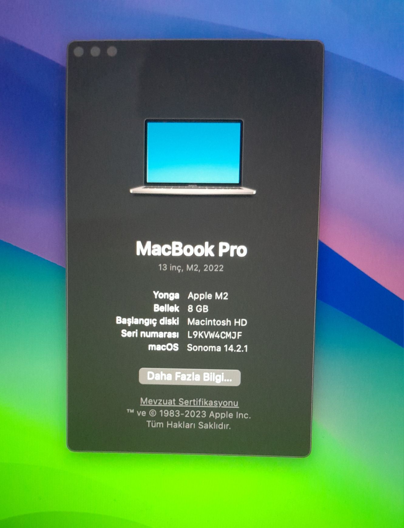 MacBook pro 13-inch M2 - Ашхабад - img 2