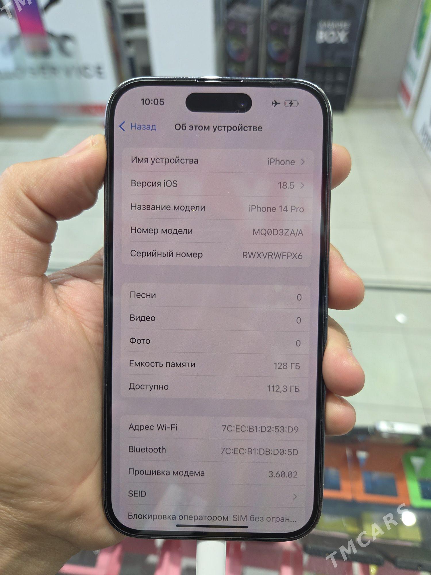 Iphone 14pro 128gb 2sim ZA/A - Türkmenabat - img 2