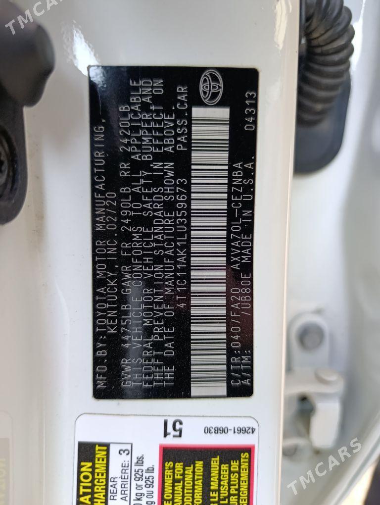 Toyota Camry 2020 - 325 000 TMT - Baýramaly - img 2