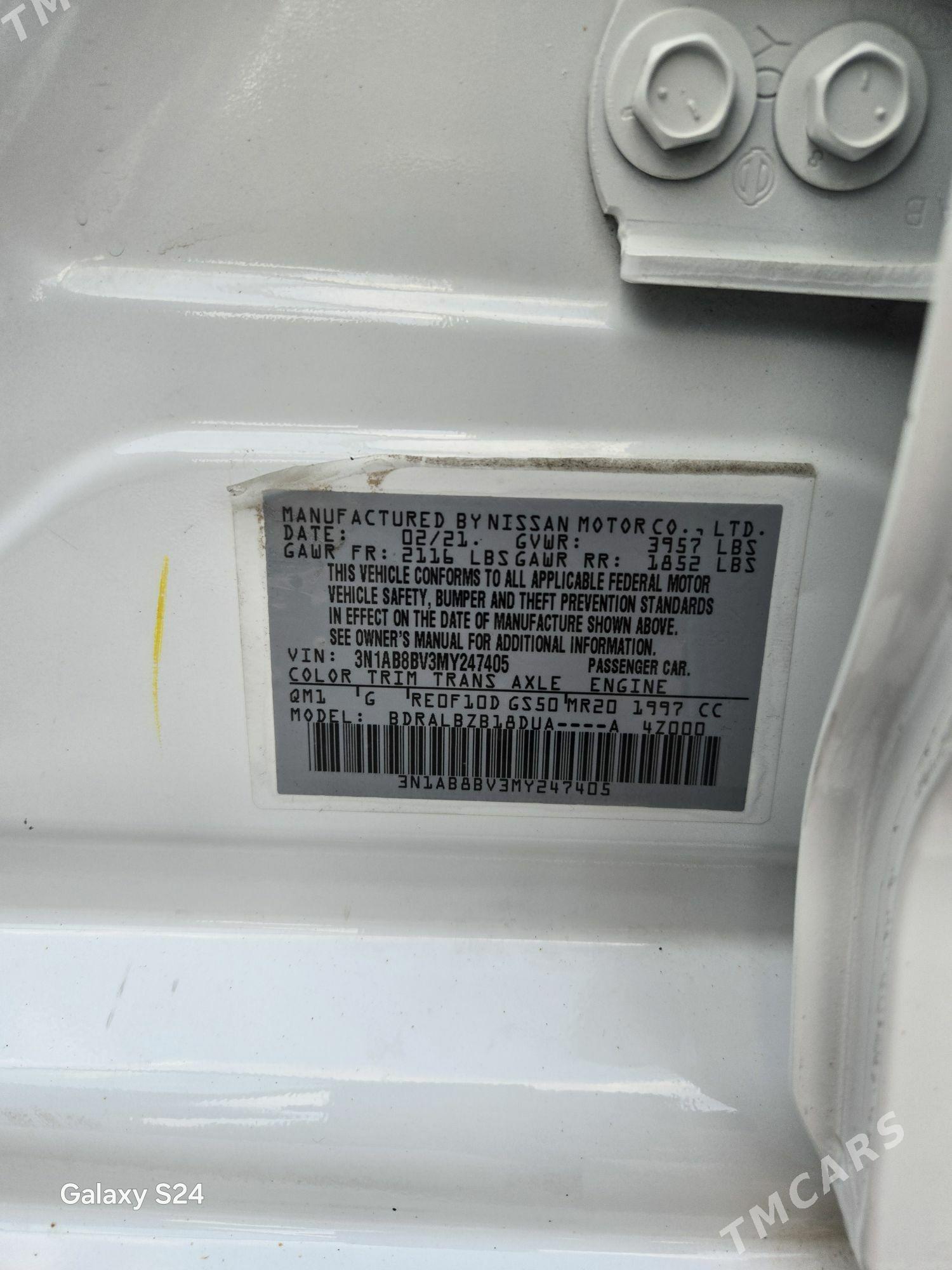 Nissan Sentra 2021 - 220 000 TMT - Podwoýski köç. (Bitarap Türkmenistan şaýoly) - img 5
