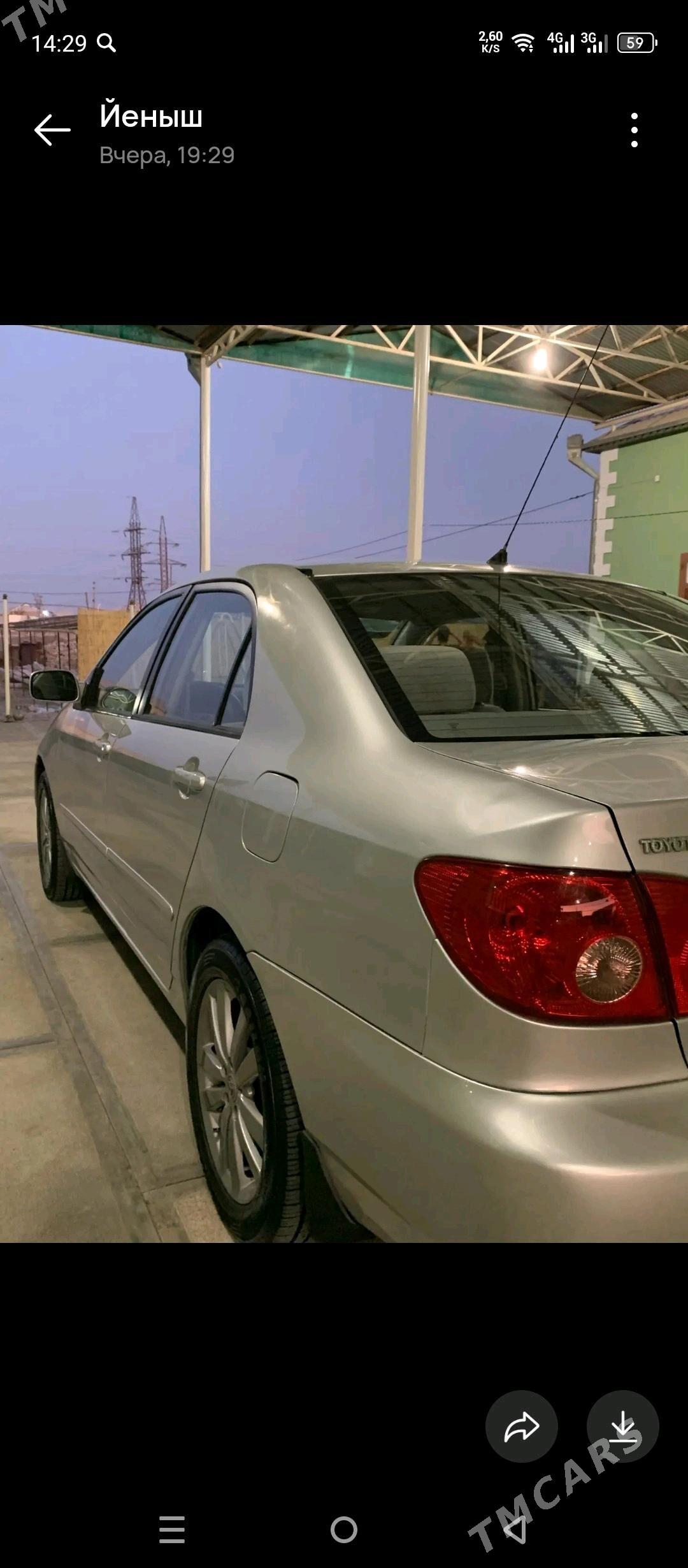 Toyota Corolla 2004 - 130 000 TMT - Мары - img 8