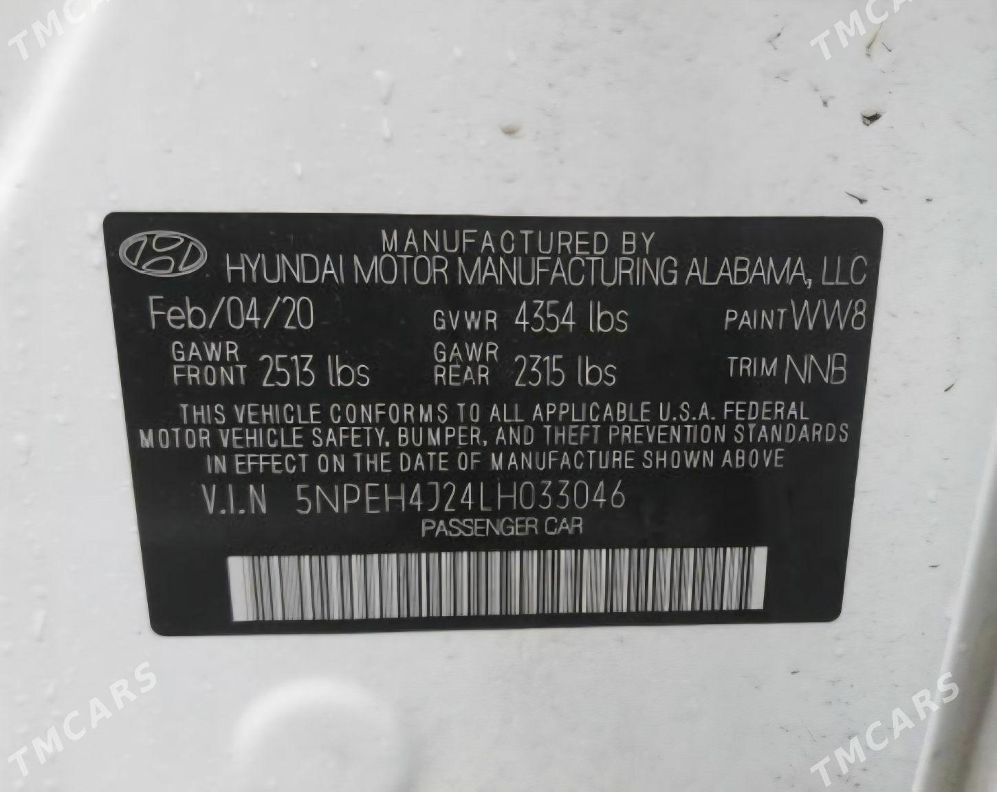 Hyundai Sonata 2020 - 310 000 TMT - Aşgabat - img 6