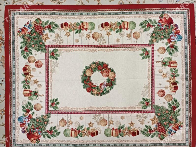 скатерть гобеленовая новогодня - Aşgabat - img 3