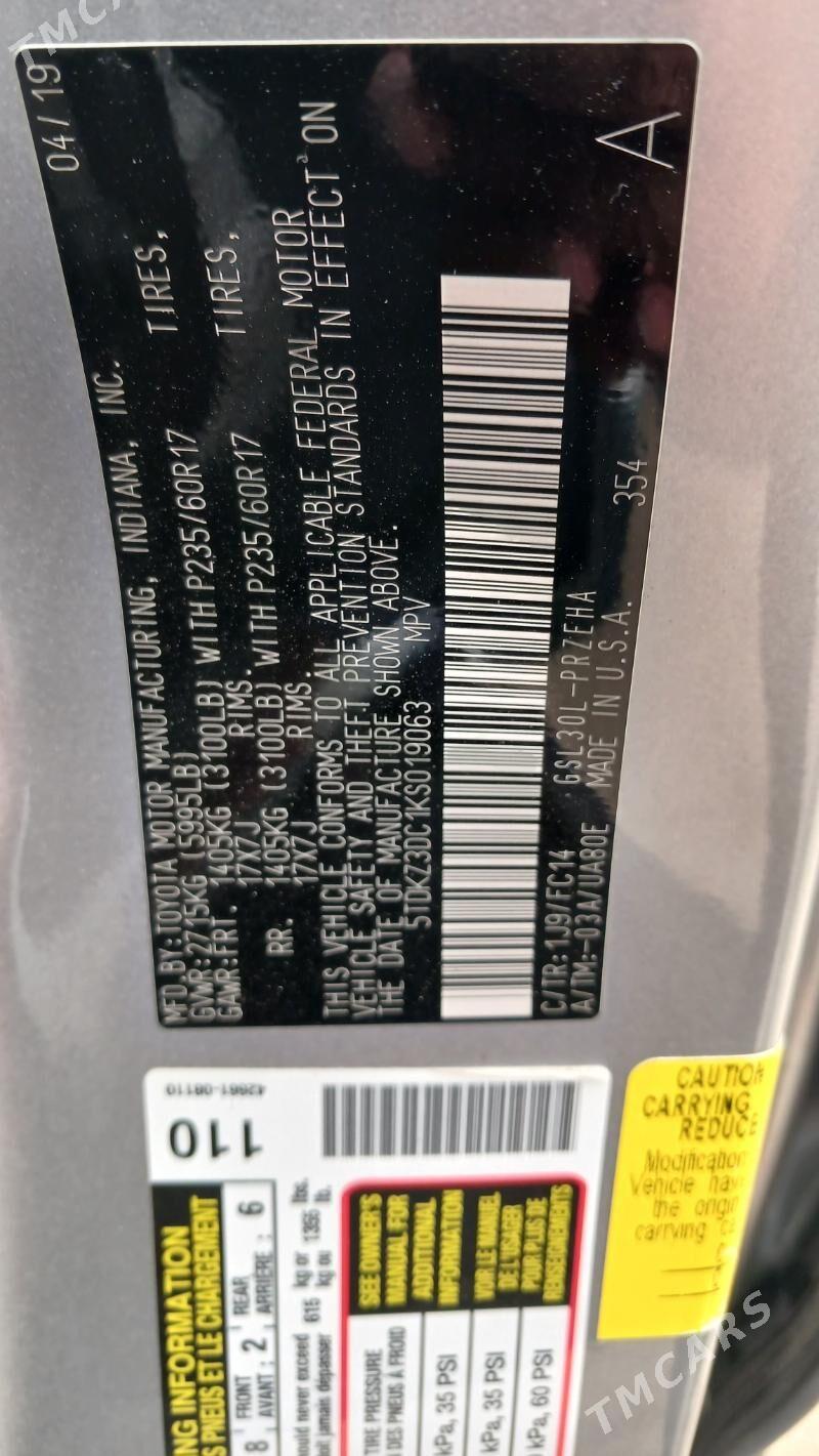 Toyota Sienna 2019 - 460 000 TMT - Балканабат - img 6