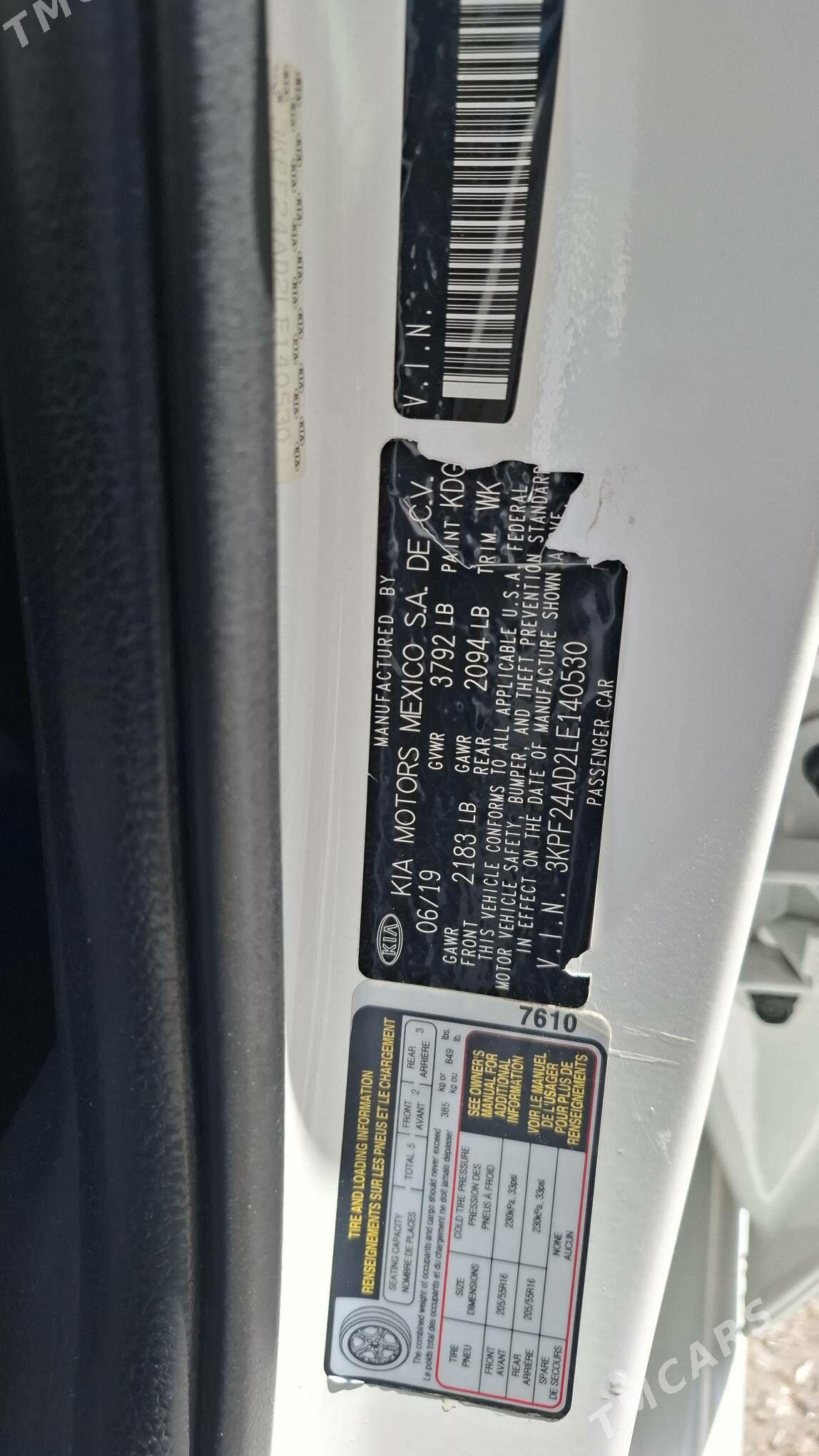 Kia Forte 2019 - 205 000 TMT - Aşgabat - img 3