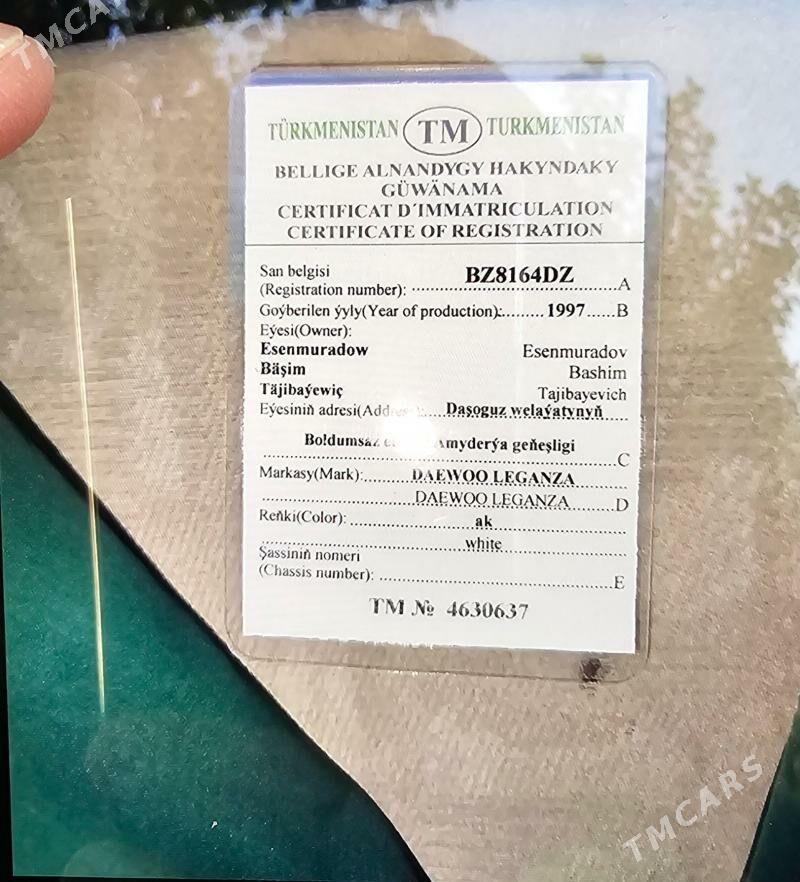Daewoo Leganza 1998 - 30 000 TMT - Губадаг - img 9