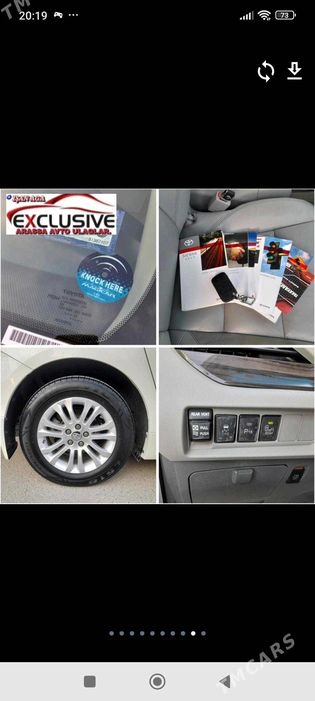 Toyota Sienna 2017 - 470 000 TMT - Гызыларбат - img 1