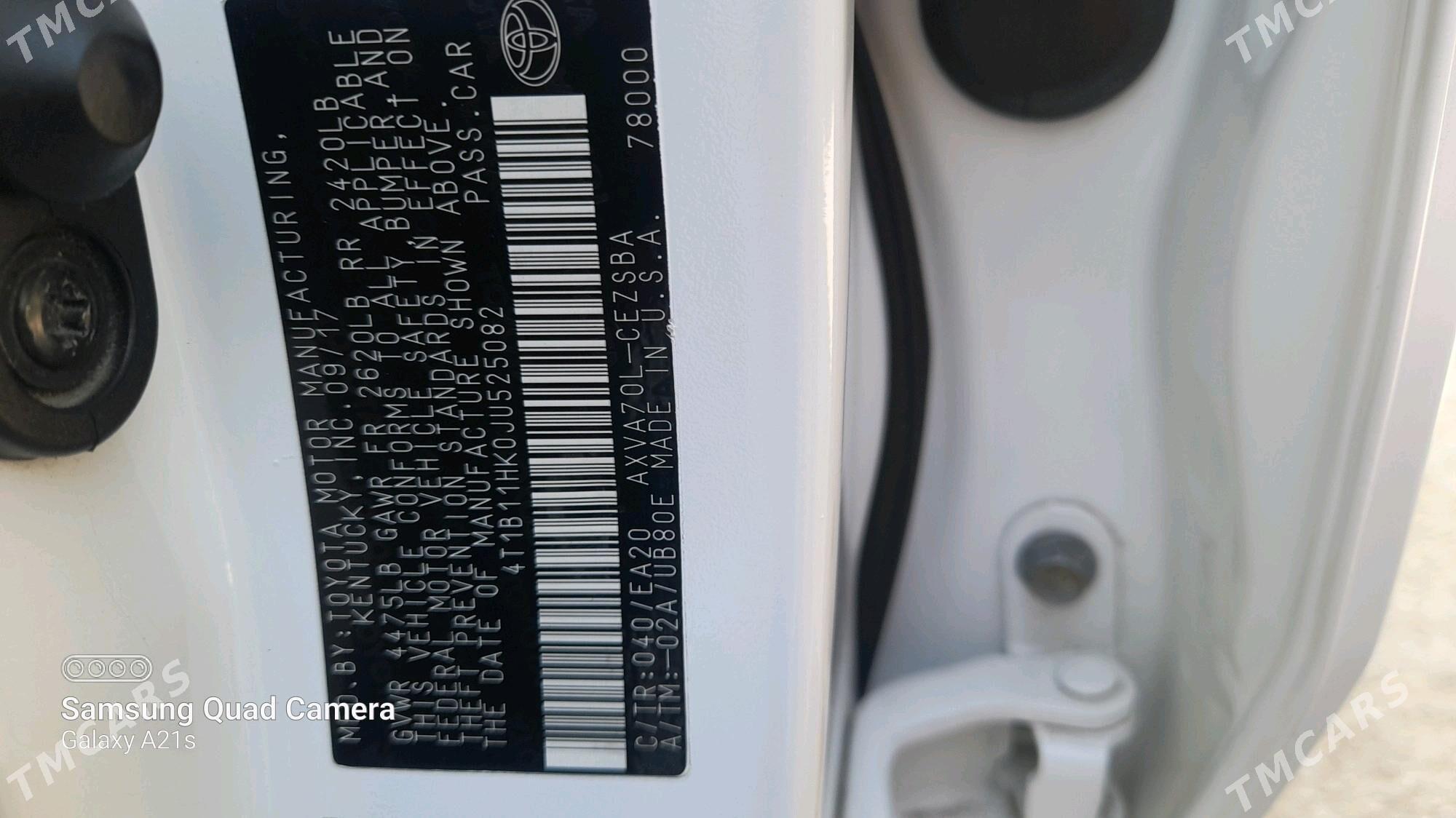 Toyota Camry 2018 - 320 000 TMT - Balkanabat - img 9