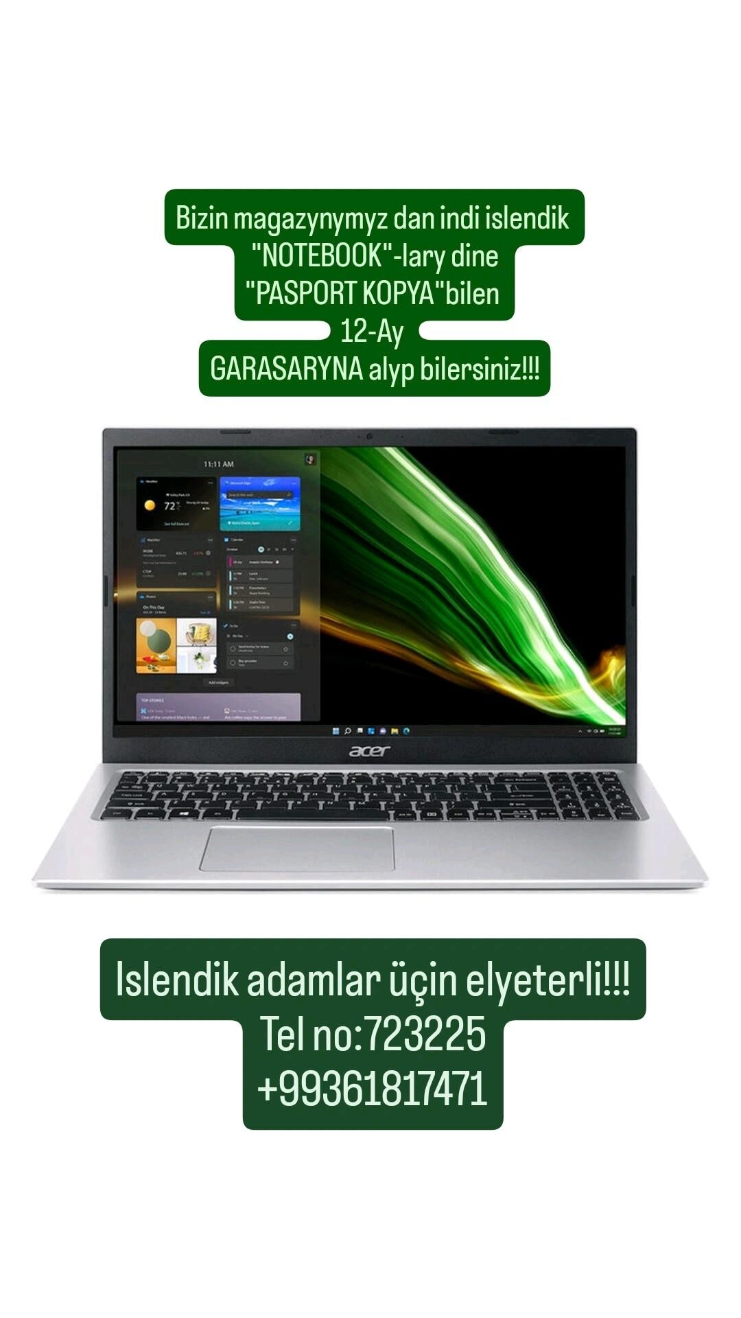 Kompyuter notebook kredit kred - 8 мкр - img 3