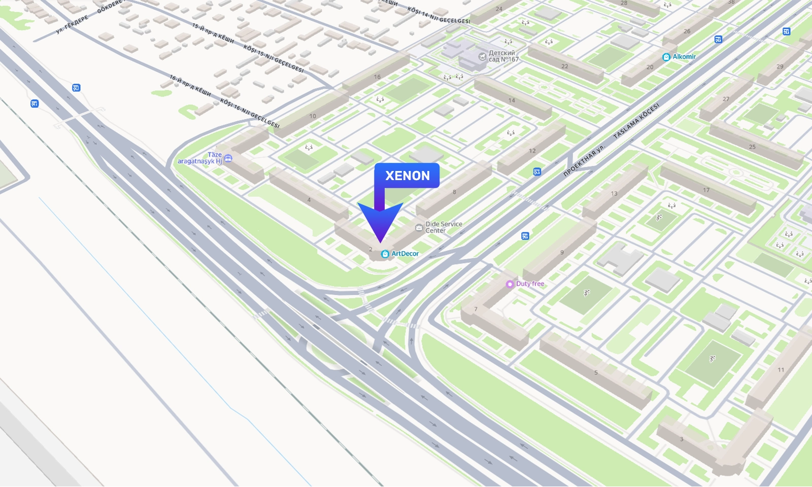 "xenon" elektronika dükany Map Location