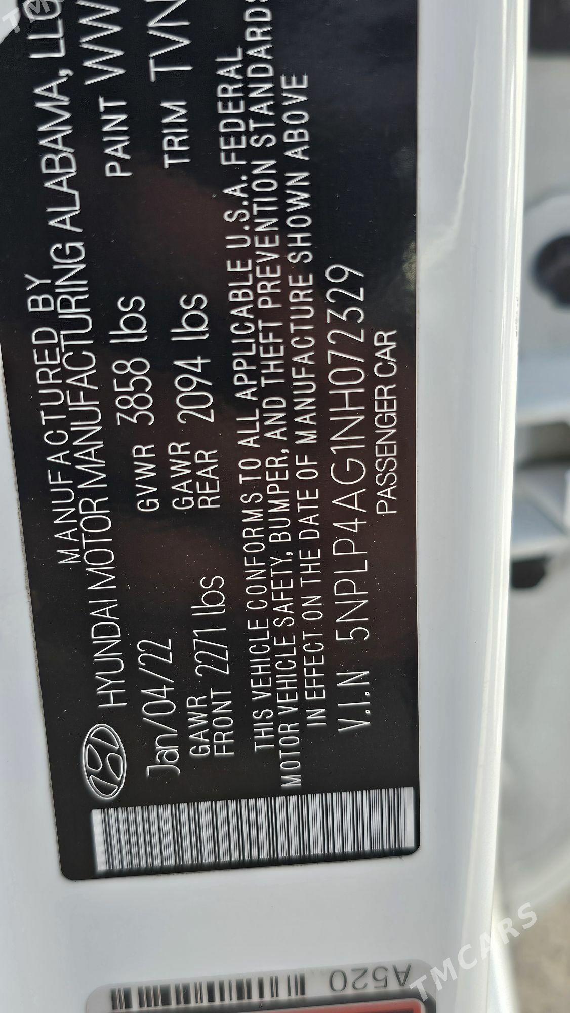 Hyundai Elantra 2022 - 260 000 TMT - Мары - img 9