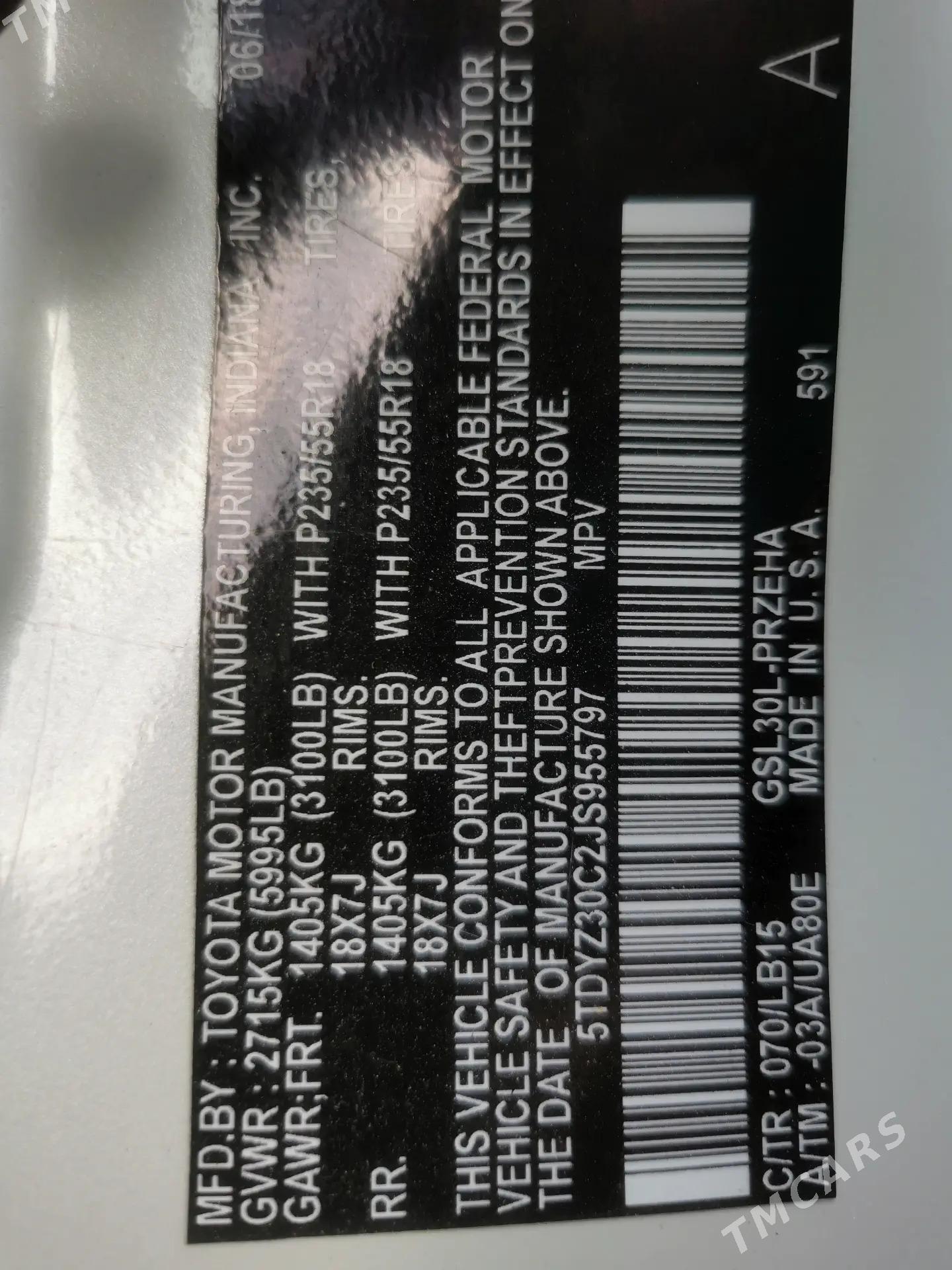 Toyota Sienna 2018 - 405 000 TMT - Ашхабад - img 6