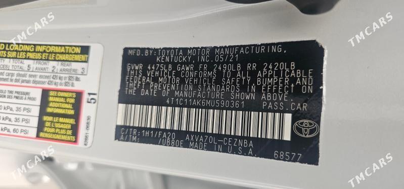 Toyota Camry 2021 - 295 000 TMT - Baýramaly - img 3