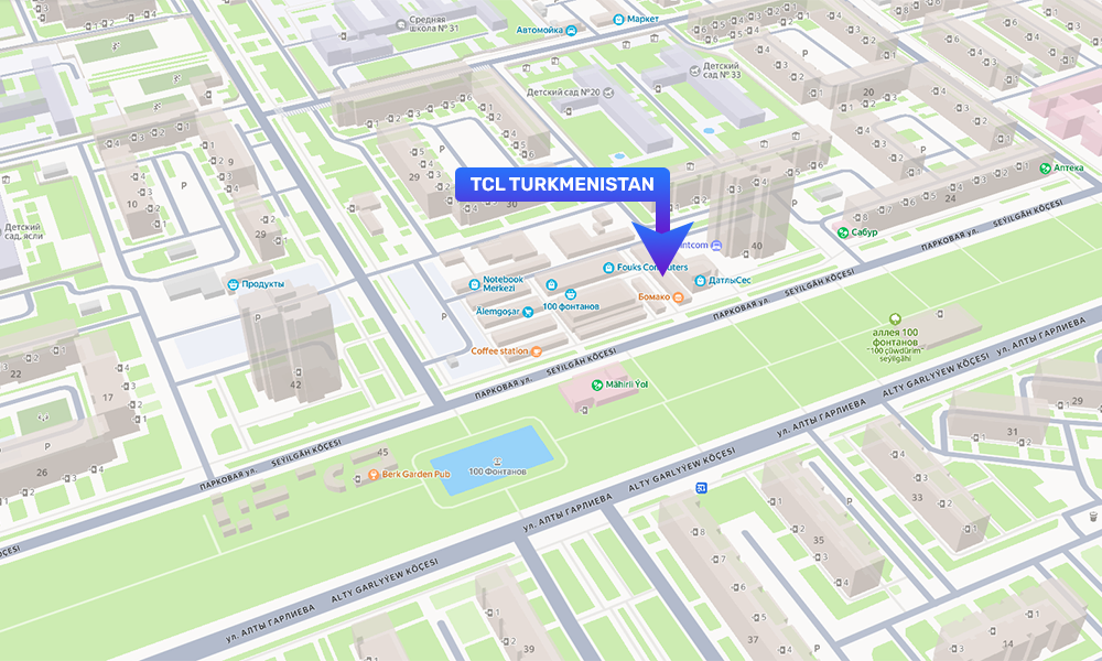TCL Turkmenistan Map Location
