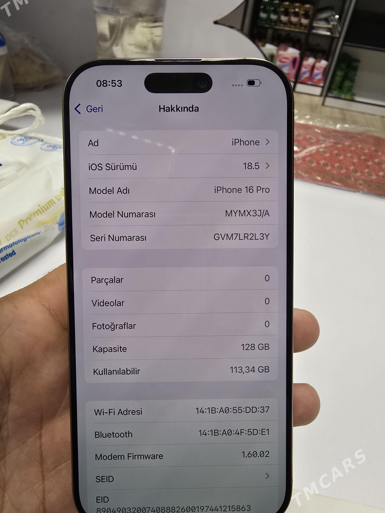 iPhone 16 pro 128 - Aşgabat - img 5