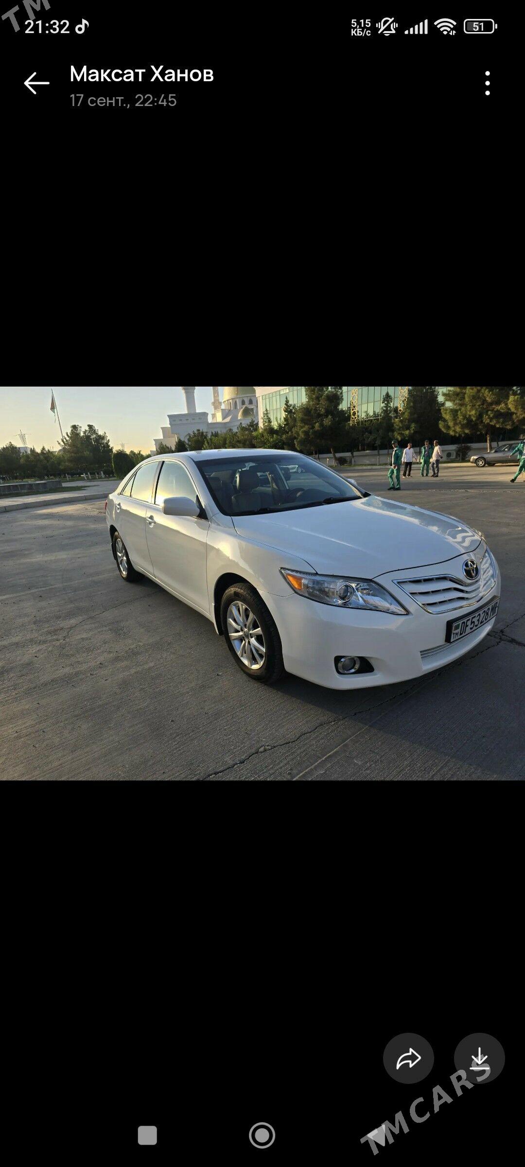 Toyota Camry 2010 - 170 000 TMT - Мары - img 3