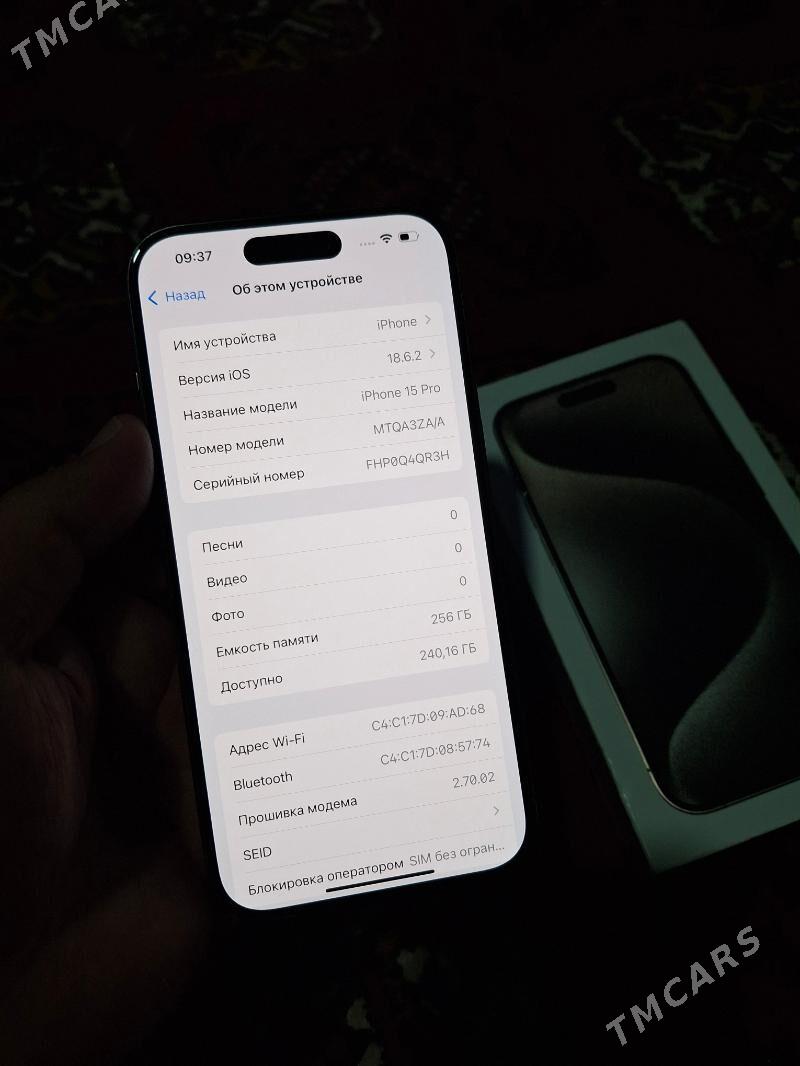 IPHONE 15 PRO ZAA 256GB - Aşgabat - img 4