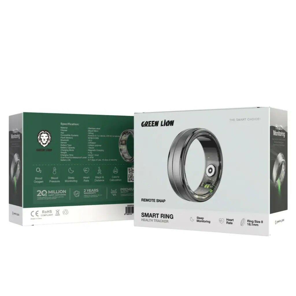 Кольцо Green Lion Smart 20.6 mm(с зарядным кейсом) - Ашхабад - img 4