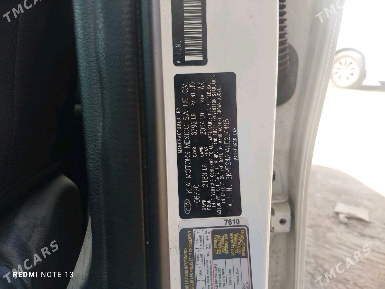 Kia Forte 2020 - 192 000 TMT - Мары - img 3