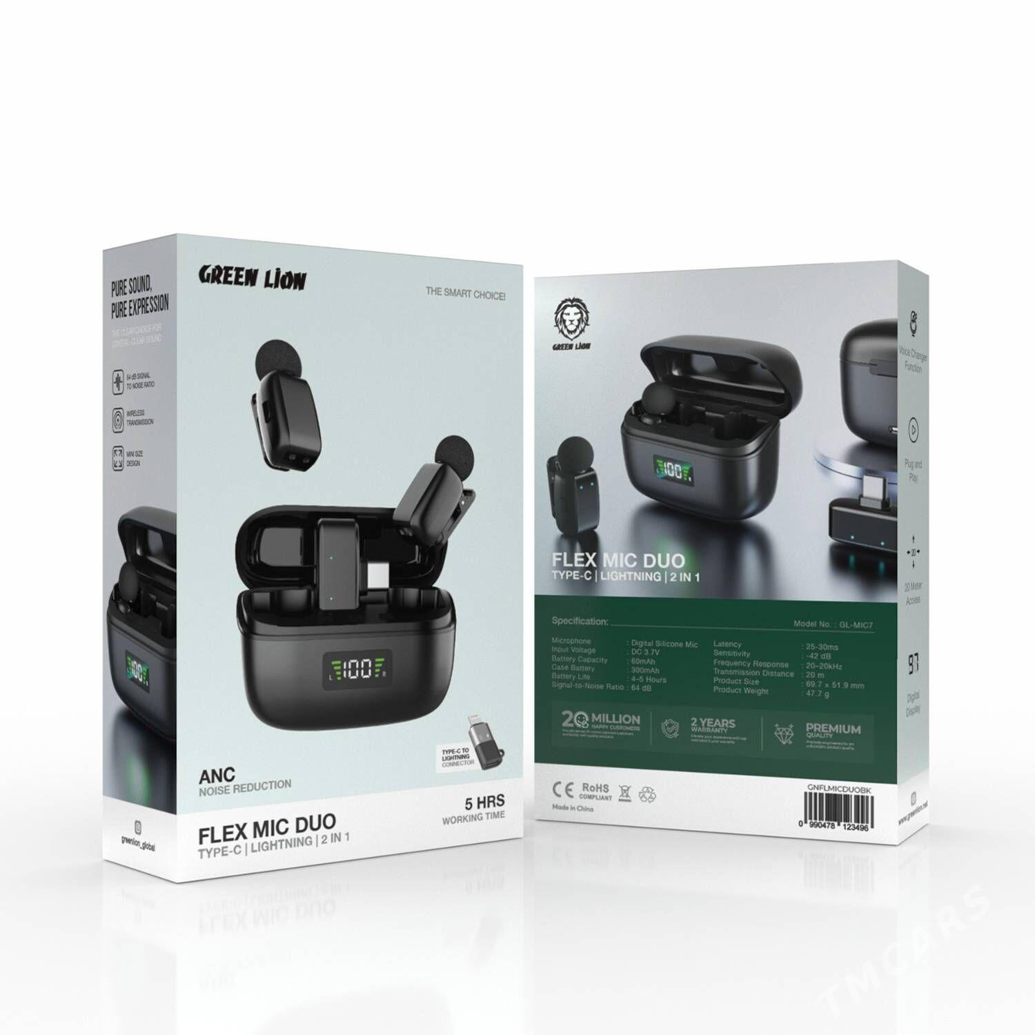 Микрофон Green Lion Fex Mic Duo 2in1 - Aşgabat - img 3