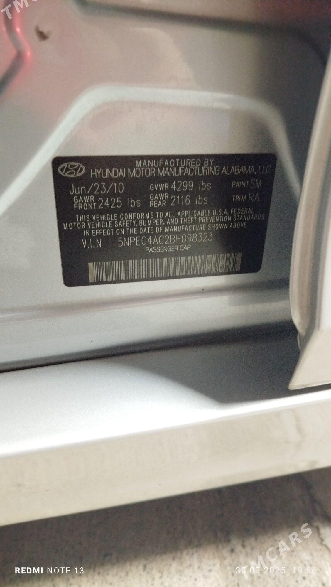 Hyundai Sonata 2010 - 155 000 TMT - Ашхабад - img 2