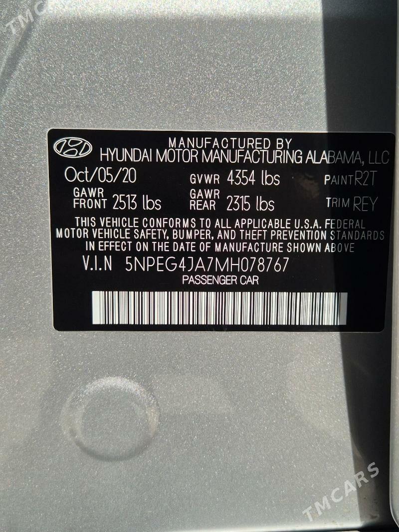 Hyundai Sonata 2021 - 265 000 TMT - Керки - img 10