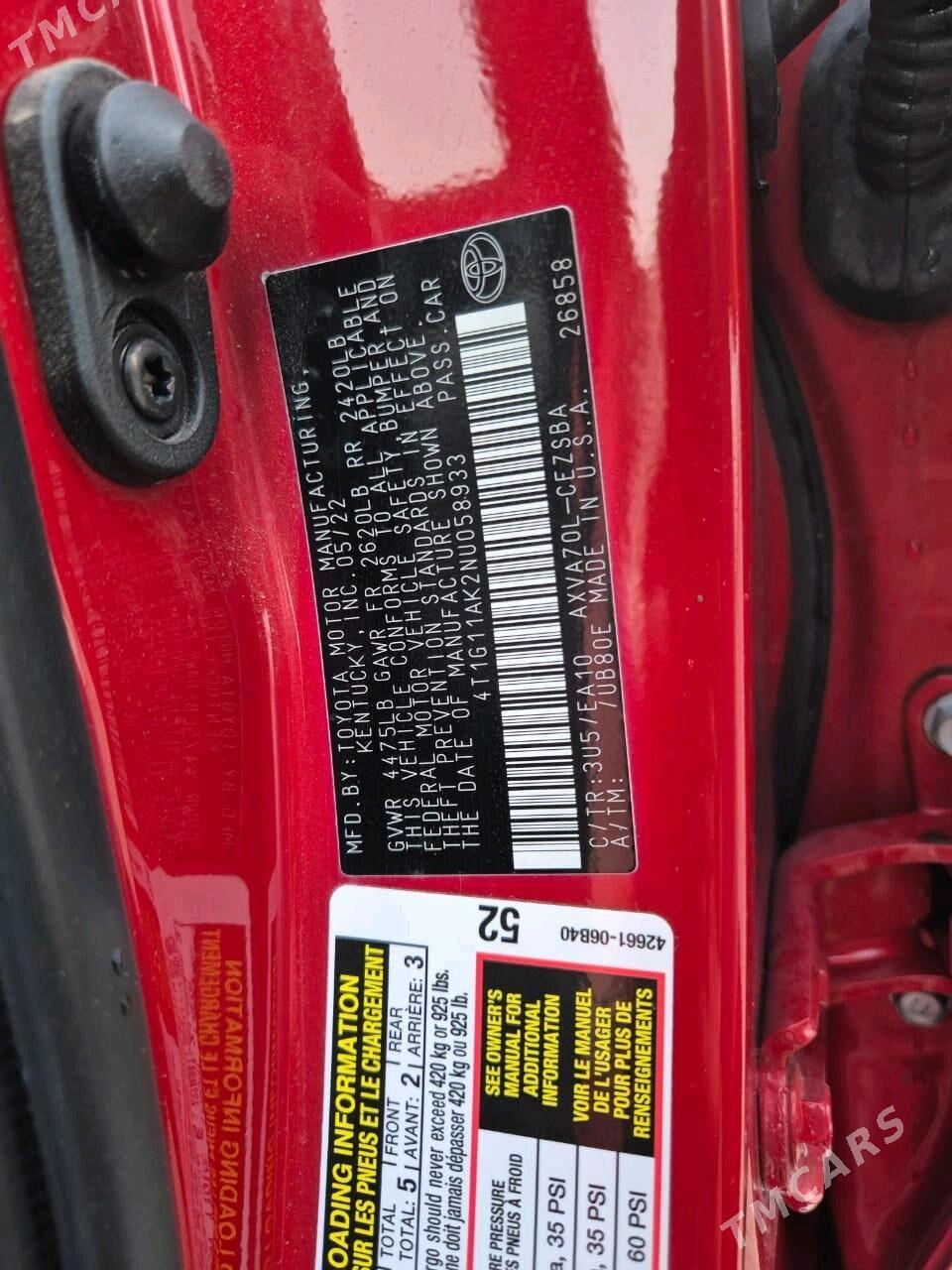 Toyota Camry 2022 - 268 000 TMT - 30 мкр - img 4