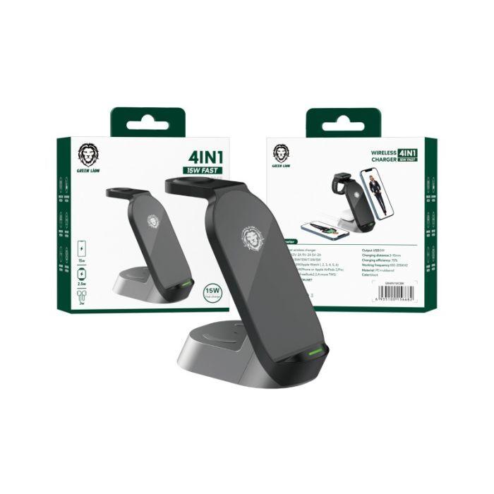 Зарядное устройство Green 4 в 1 Fast Wireless15W - Aşgabat - img 3