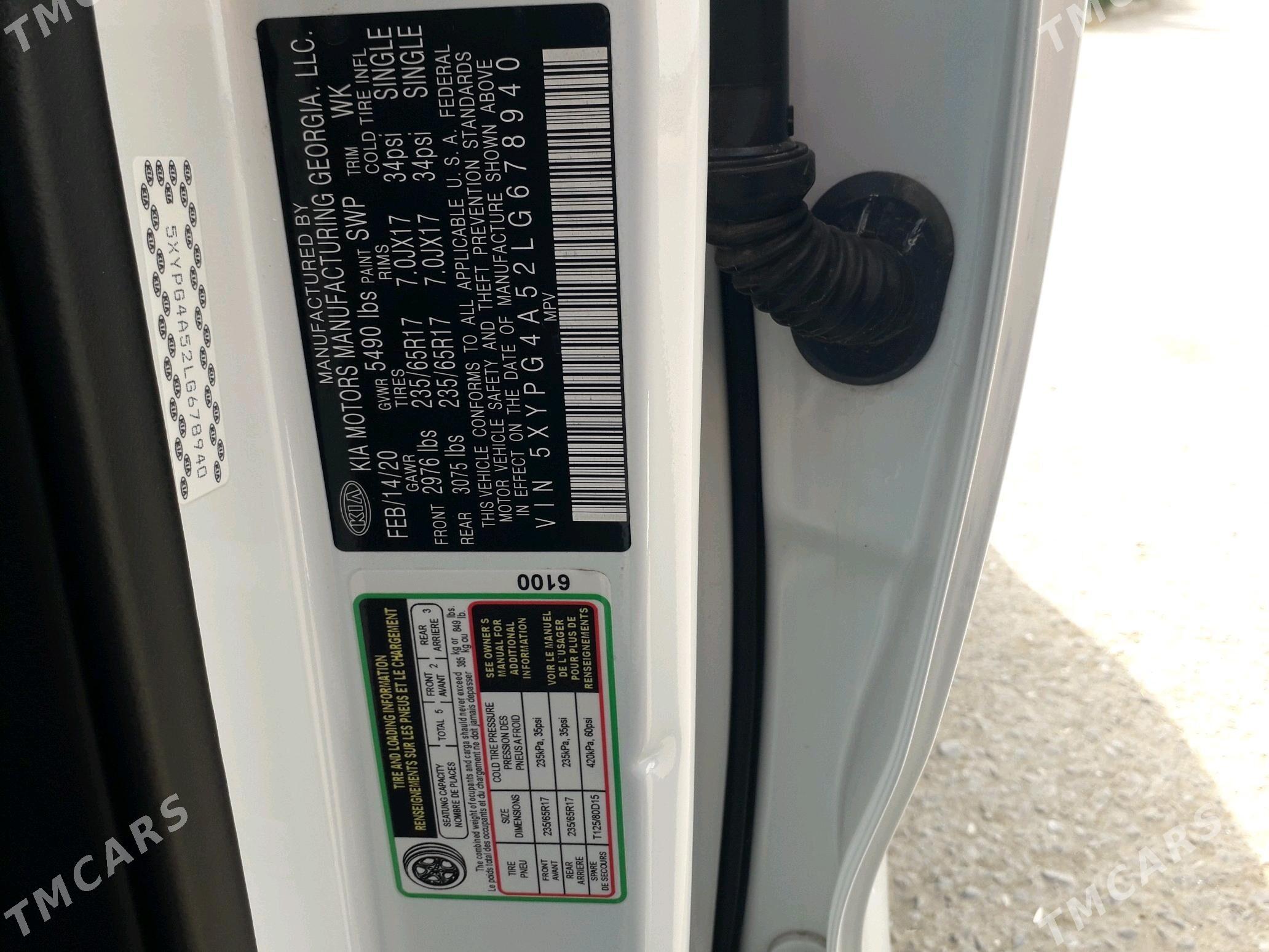 Kia Sorento 2020 - 350 000 TMT - Aşgabat - img 7