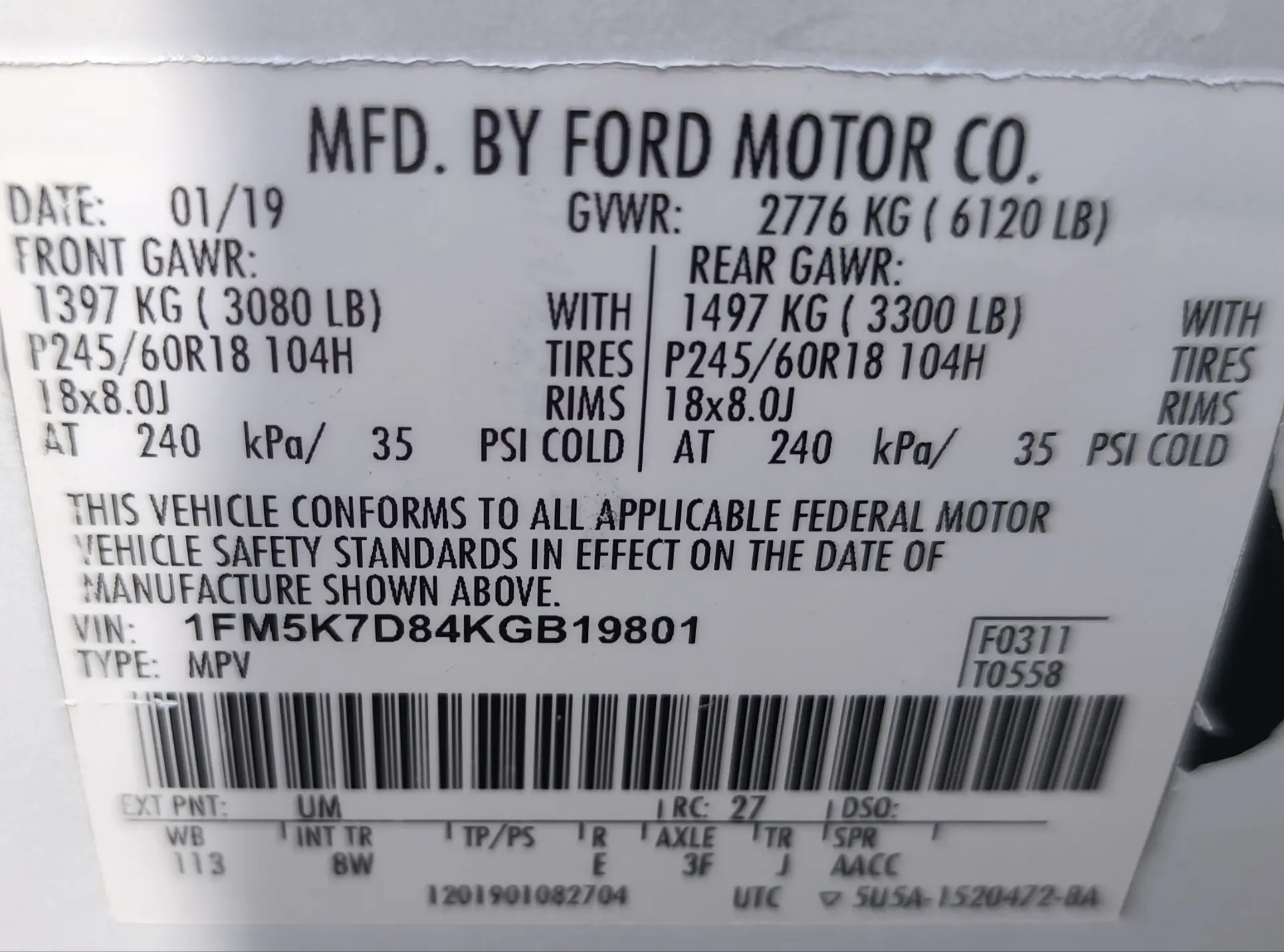 Ford Explorer 2019 - 329 000 TMT - Ашхабад - img 6