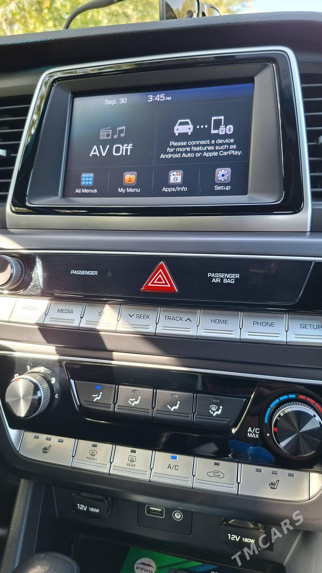 Hyundai Sonata 2019 - 280 000 TMT - Досааф - img 3