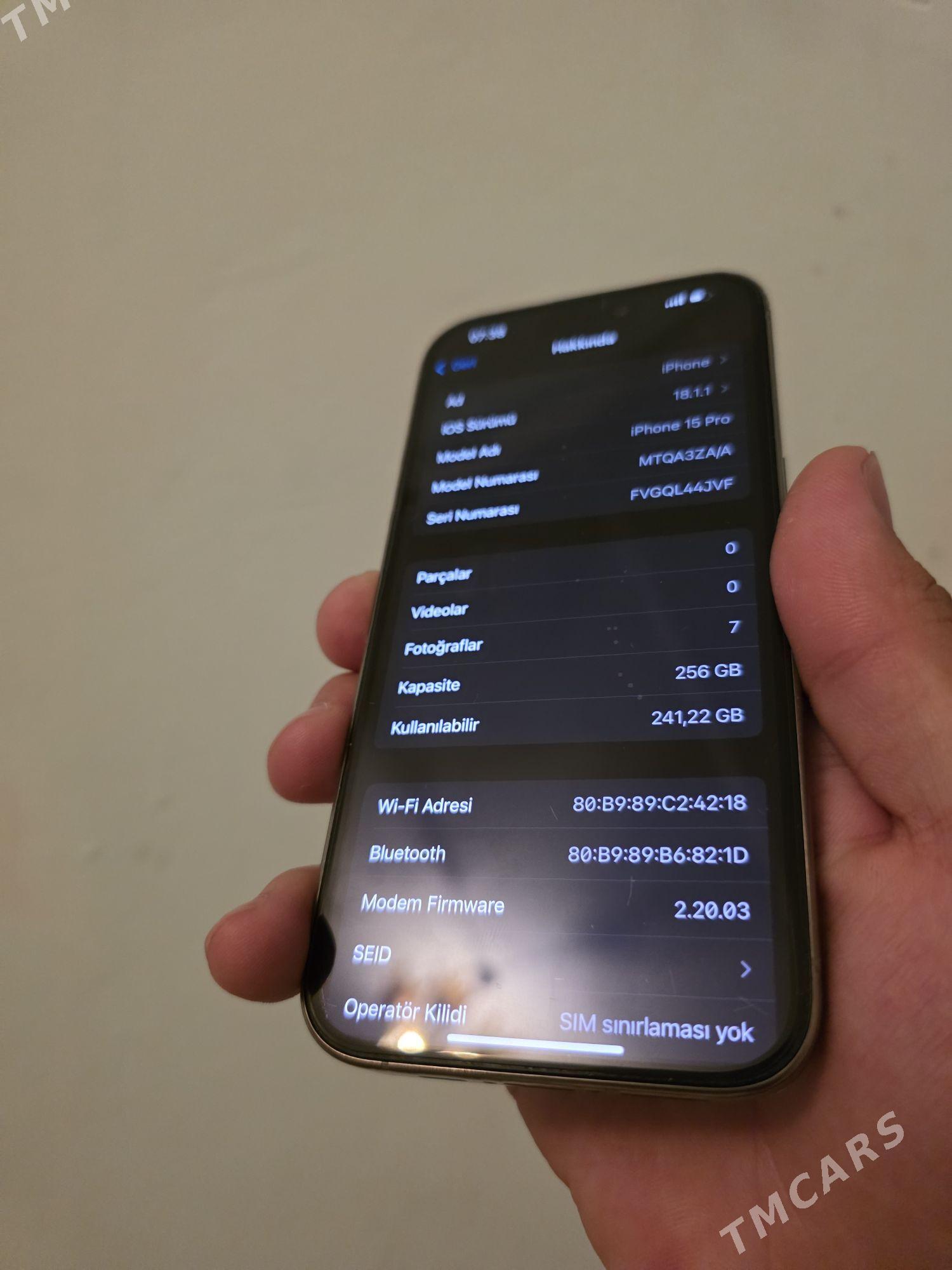 iphone 15 pro 256Gb Zza 90% - Parahat 7 - img 6